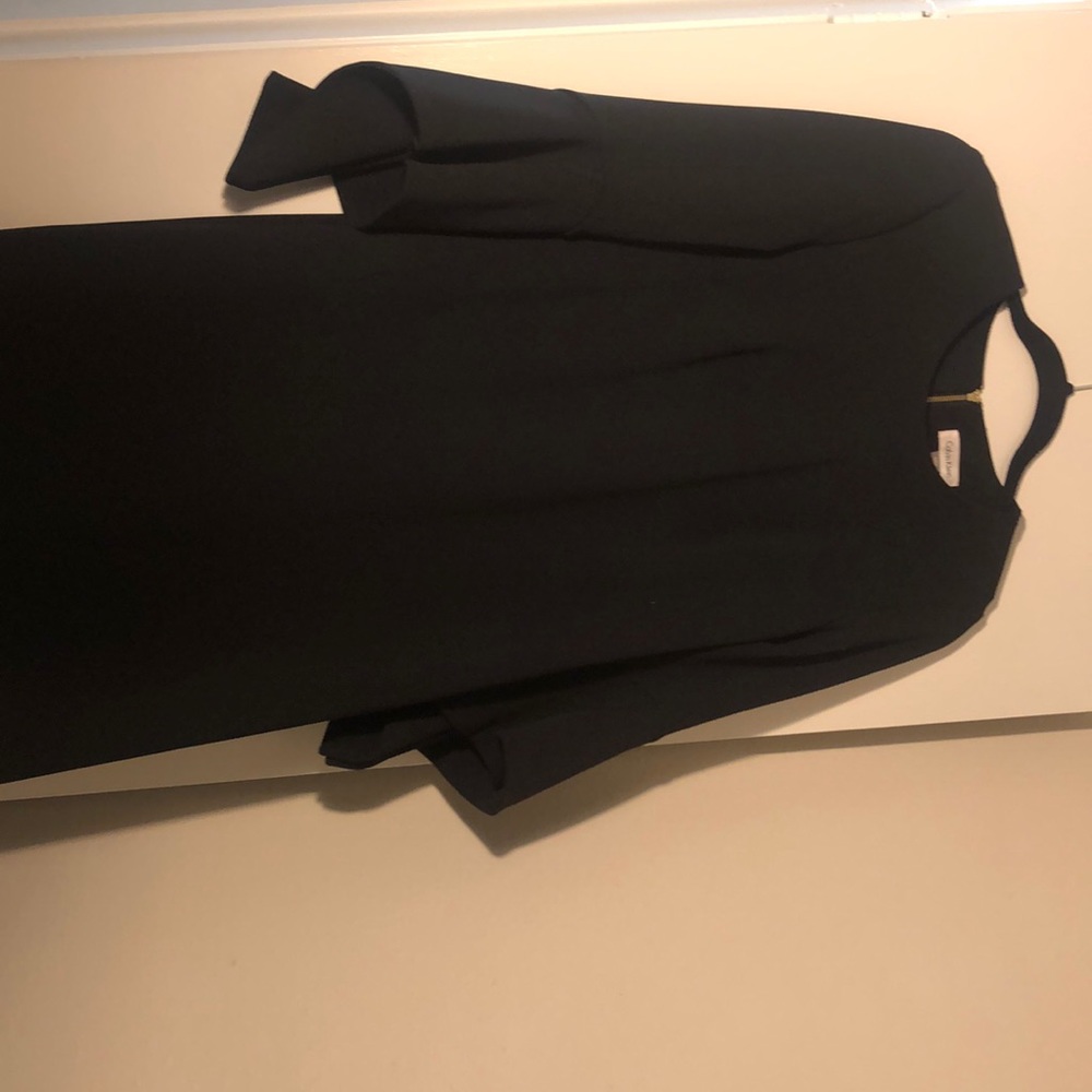 Calvin Klein Black Bell Sleeve Dress